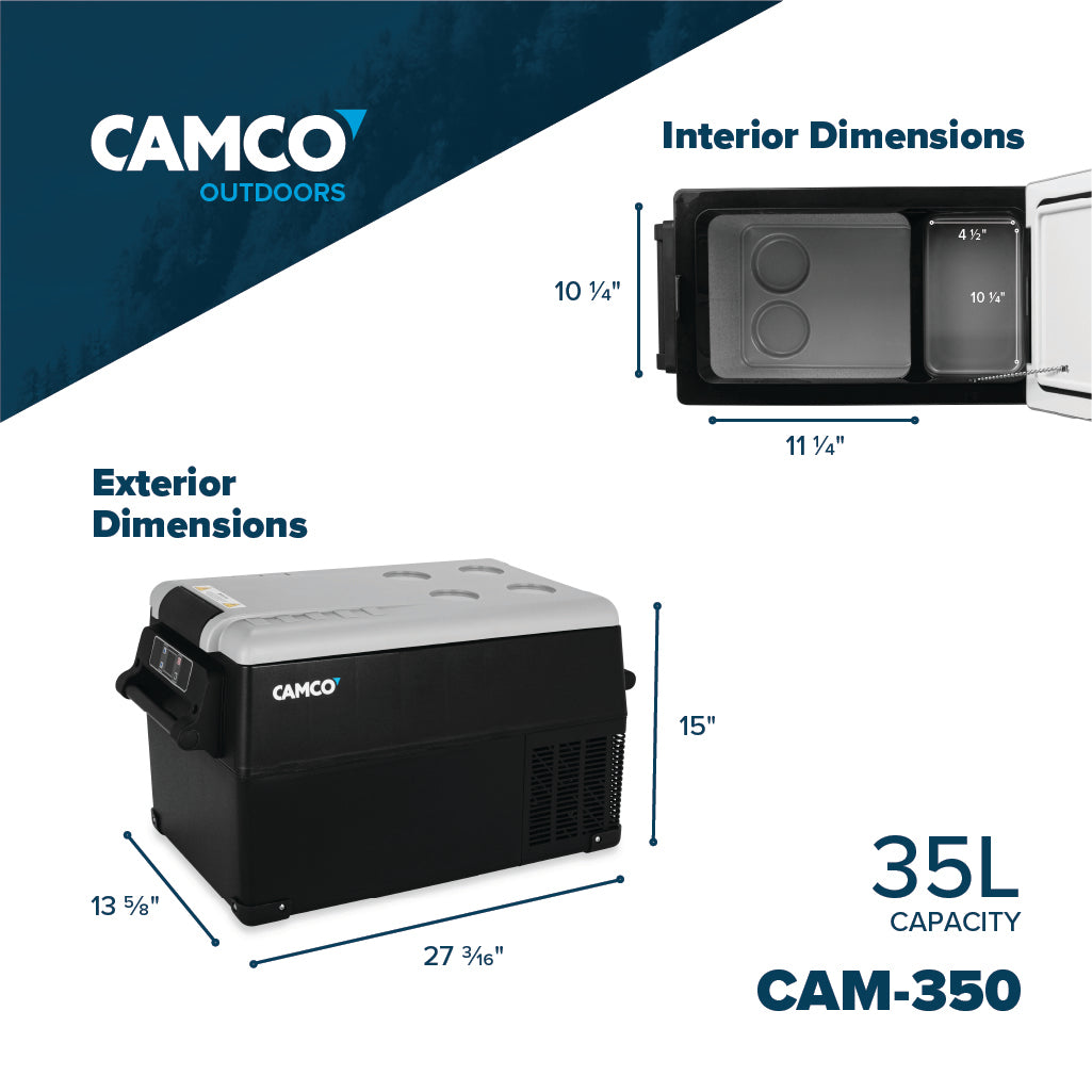 Camco Outdoors CAM-350 Portable Refrigerator - 35 Liter