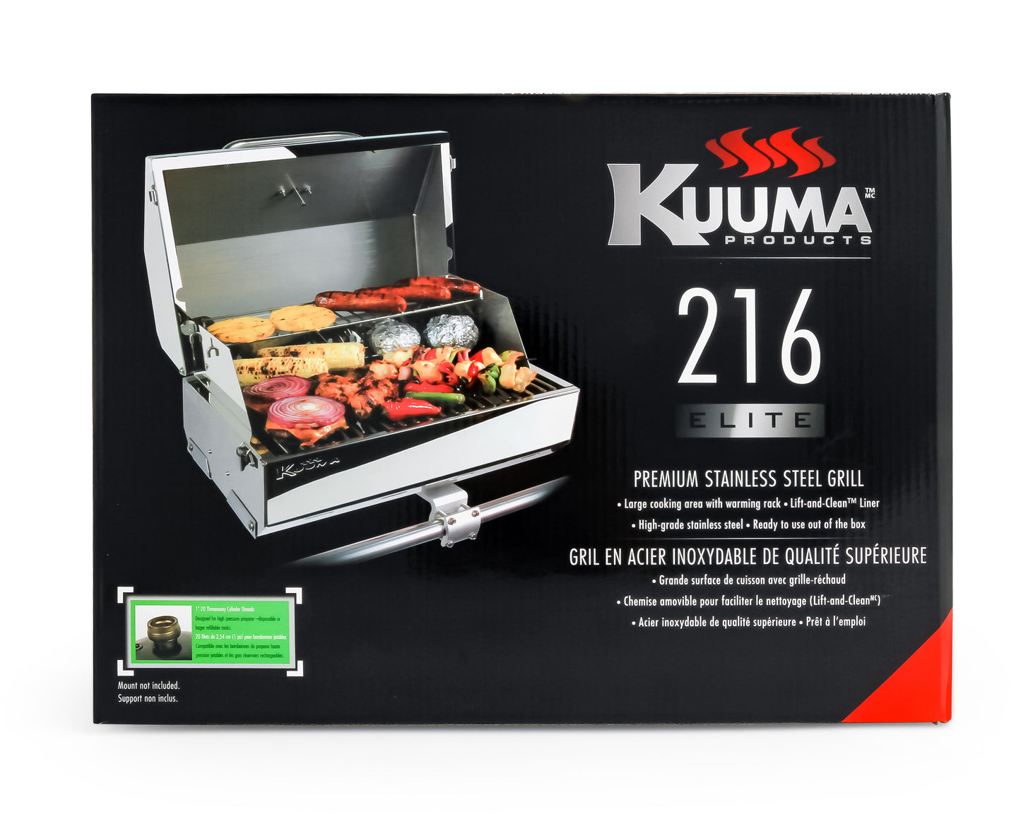 Kuuma Elite 216 Marine Gas Grill for Boats