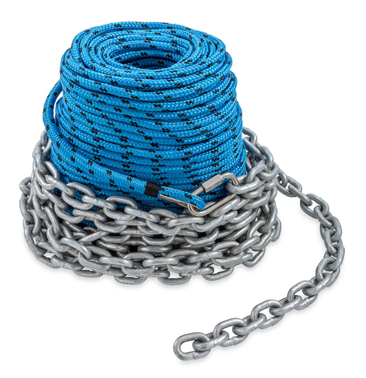 TRAC Outdoors Anchor Rode 6mm x 200' Rope / 15' Chain