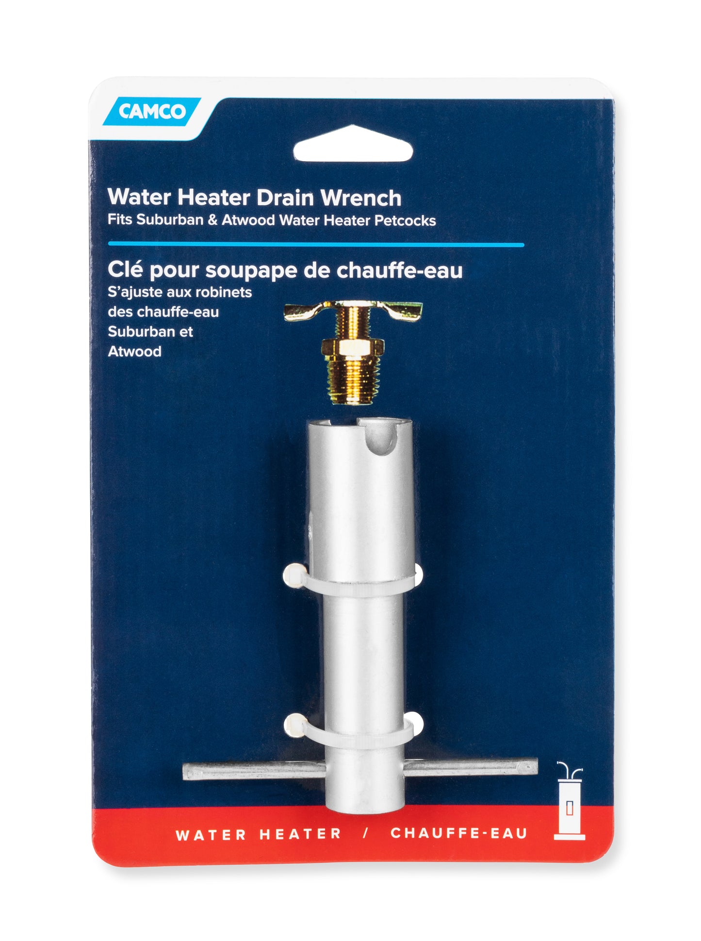 Water Heater Drain Valve Wrench - Bilingual