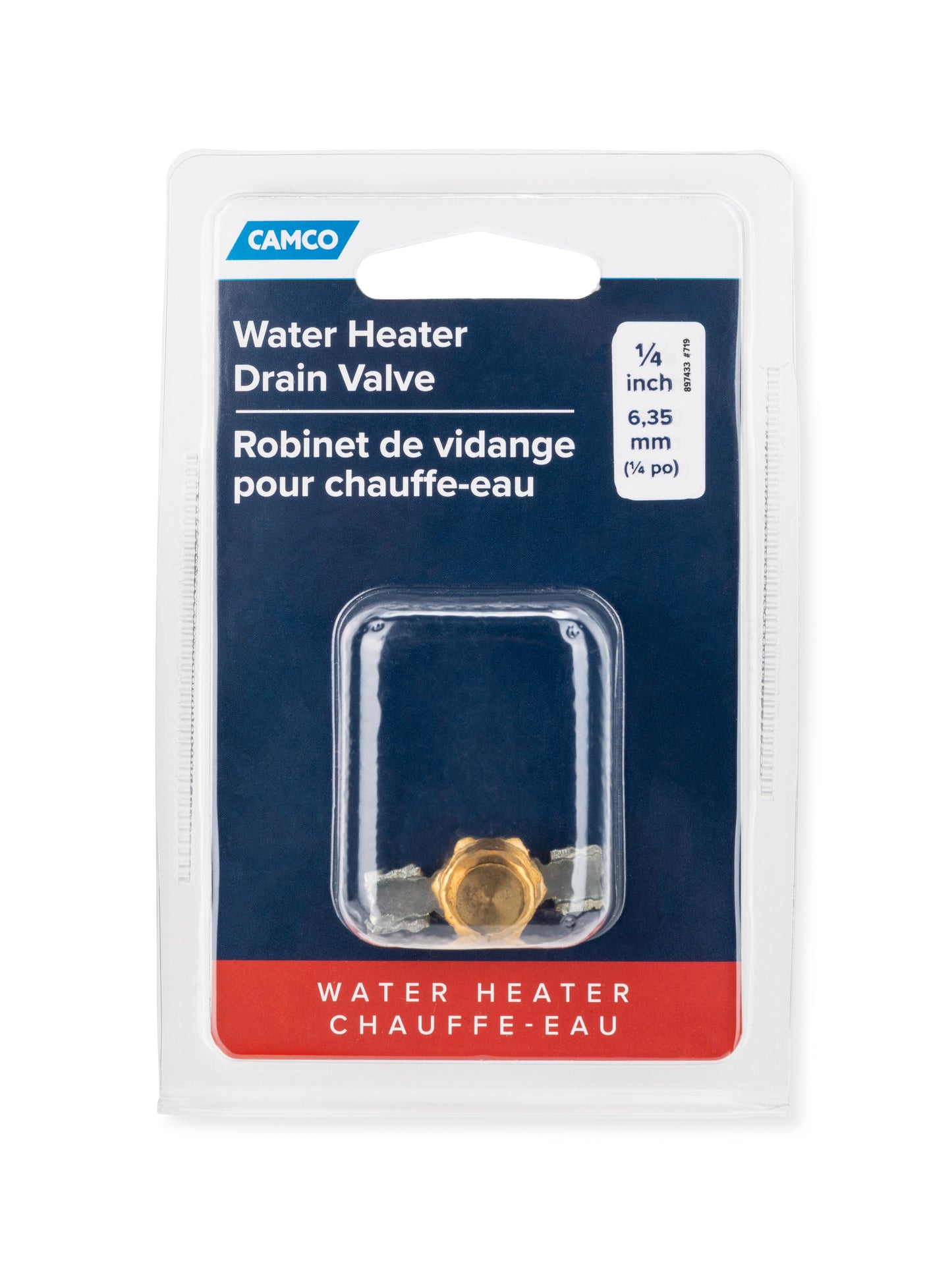 Water Heater Drain Valve - 1 / 4" Bilingual