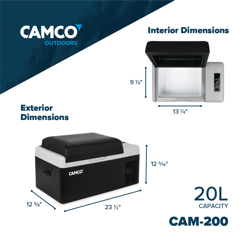 Camco Outdoors CAM-200 Portable Refrigerator - 20 Liter