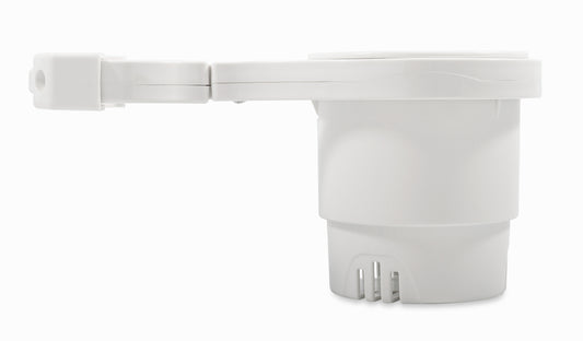 Camco Large Rail Mounted Cup Holder - White