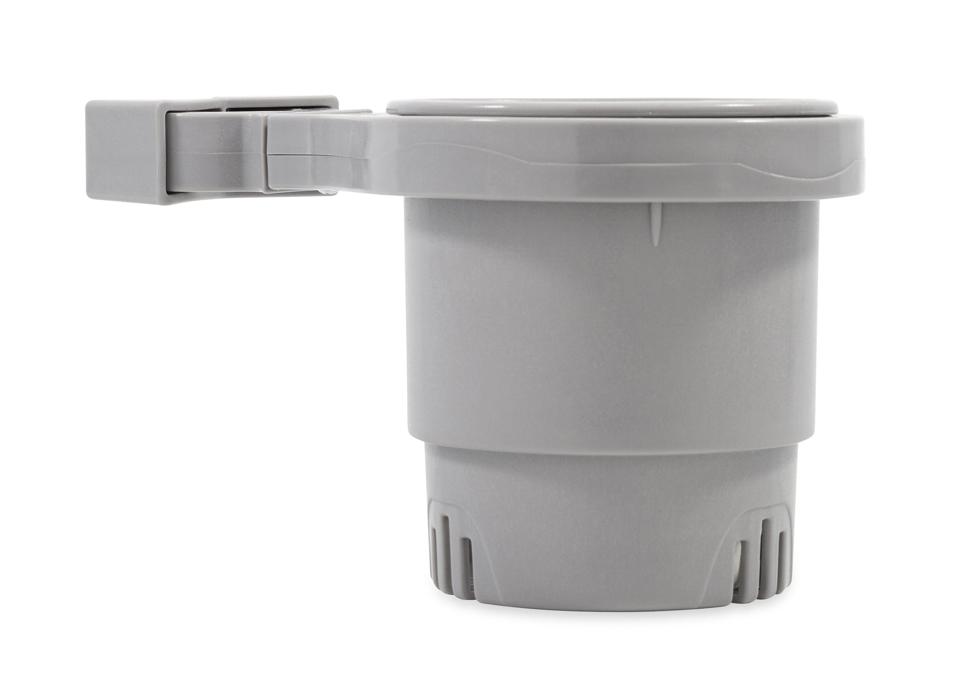 Camco Large Rail Mounted Cup Holder - Gray