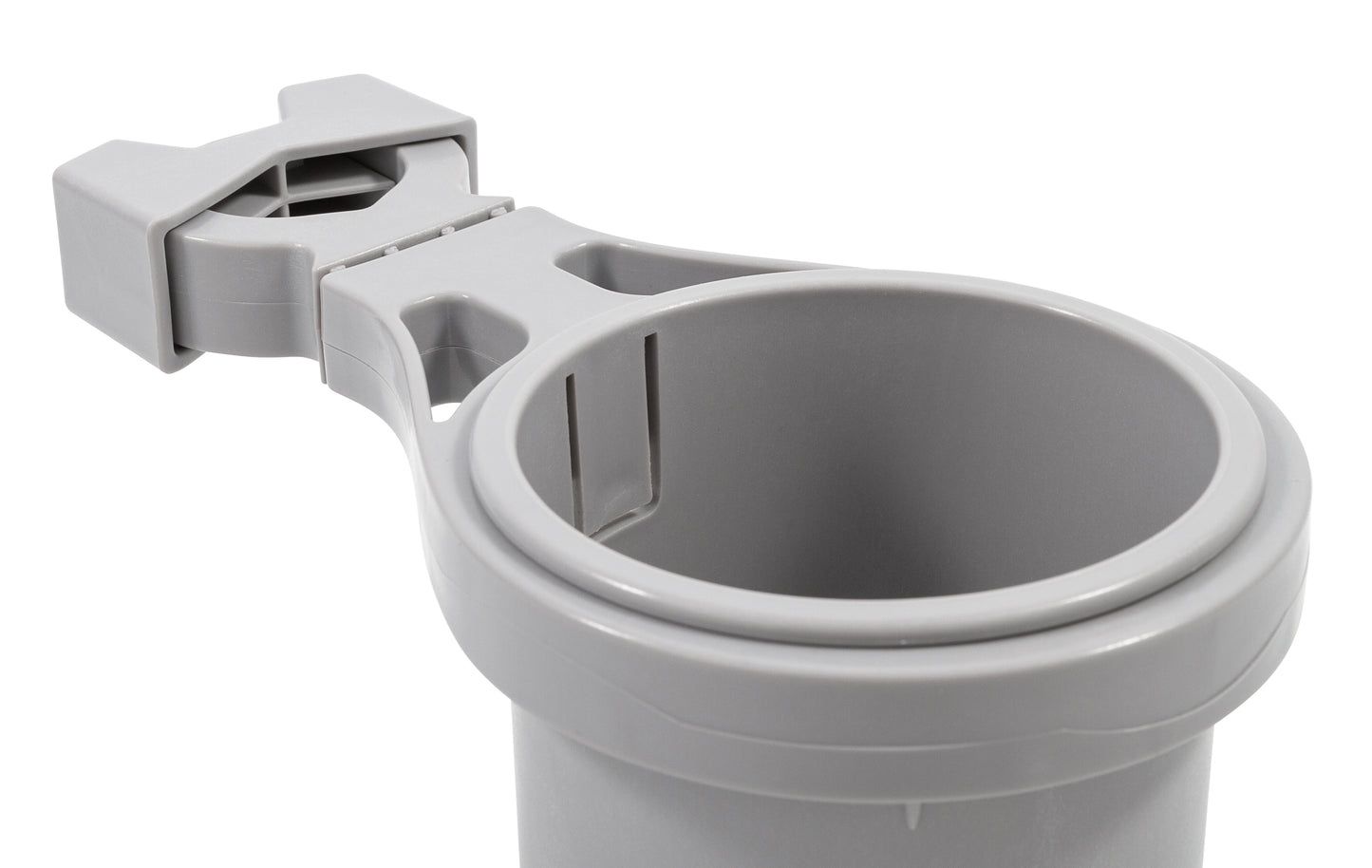 Camco Large Rail Mounted Boat Cup Holder - Gray