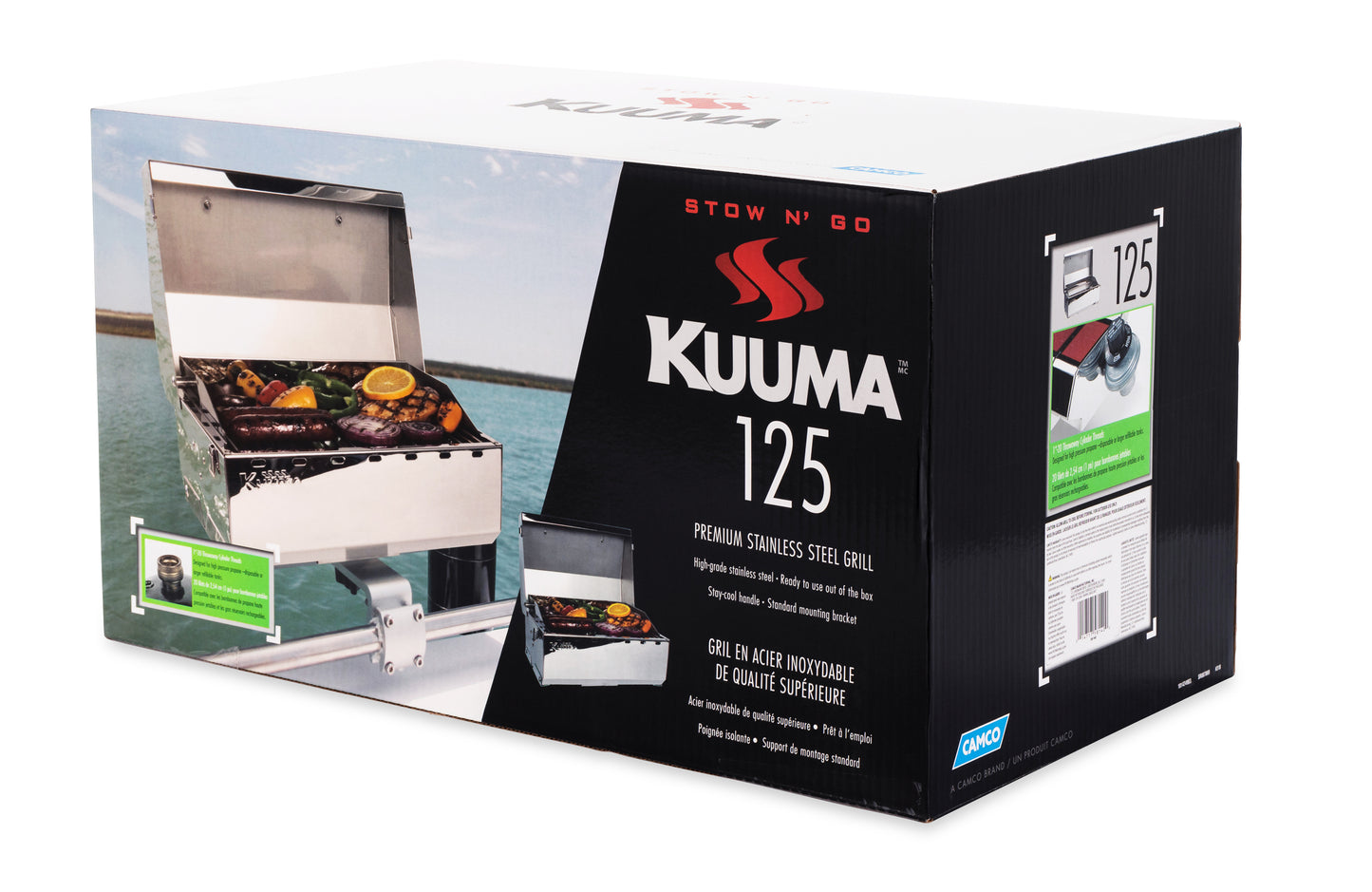 Kuuma Stow N' Go 125 Marine Gas Grill for Boats